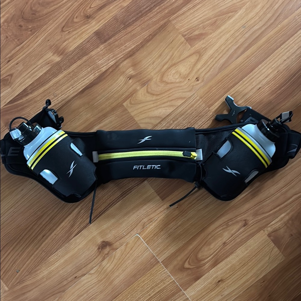 Fitletic Black and Yellow Hydration Belt